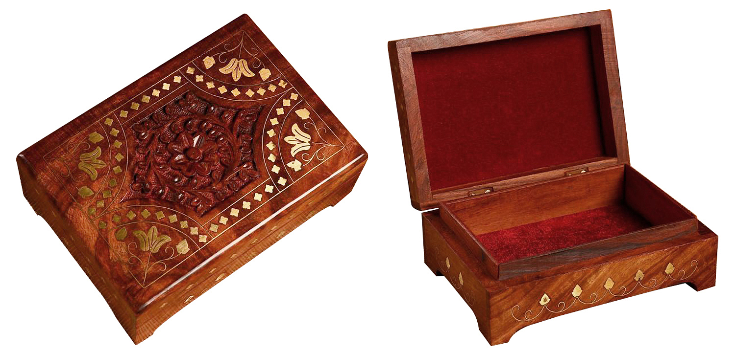 Шкатулка Fulari Indian Inlay Box Шкатулка Fulari Indian Inlay Box - Loft-Concept в Саратове