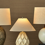 Настольная лампа с волнистым узором и абажуром в форме конуса Macrame варинант исполнения - 4 | Loft Concept в Саратове