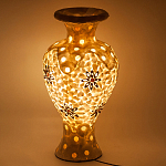 Настольная лампа из перламутра в виде вазы Indonesian Vase варинант исполнения - 2 | Loft Concept в Саратове