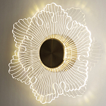 Бра в виде цветка Loggia White Flower Acrylic Wall Lamp варинант исполнения - 2 | Loft Concept в Саратове