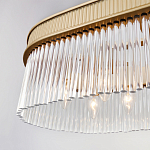 Люстра подвесная овальная со стеклянными трубками Длина 100 см Nembus варинант исполнения - 4 | Loft Concept в Саратове