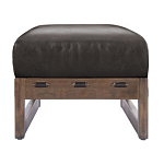 Банкетка Duncan винтажная черная кожа варинант исполнения - 2 | Loft Concept в Саратове