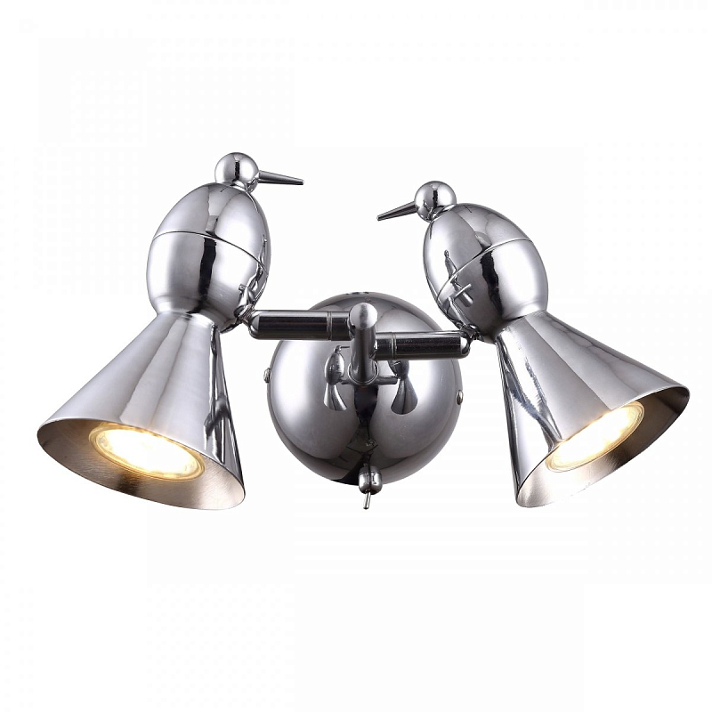 Бра Atelier Areti Alouette two Wall Lamp chrome Хром Бра Atelier Areti Alouette two Wall Lamp chrome Хром в Саратове | Loft Concept