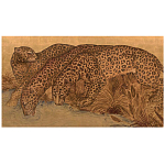 Картина с изображением Леопардов Leopards by stream варинант исполнения - 3 | Loft Concept в Саратове