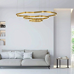 Люстра подвесная с 3-мя ассиметричными светодиодными лампами Golden Current варинант исполнения - 2 | Loft Concept в Саратове