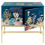 Буфет ручная роспись в морском стиле Cabinet Fondo Marino  варинант исполнения - 3 | Loft Concept в Саратове