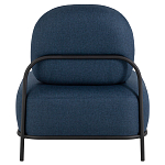 Кресло в синей рогожке COLOR BLOCK варинант исполнения - 4 | Loft Concept в Саратове