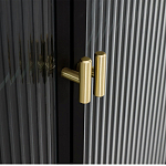 Сервант четырехдверный с рифленым стеклом The Keeper варинант исполнения - 3 | Loft Concept в Саратове