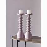 Подсвечник фигурный розовый Bright Accent 36 см варинант исполнения - 3 | Loft Concept в Саратове