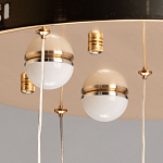 Люстра каскадная с 10-ю прозрачными плафонами Wave Line варинант исполнения - 11 | Loft Concept в Саратове