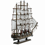 Декоративная модель деревянного тёмно-коричневого парусника в подарочной упаковке With The low варинант исполнения - 2 | Loft Concept в Саратове