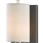 Бра на прозрачном штативе с тканевым абажуром в форме цилиндра Conciseness варинант исполнения - 1 | Loft Concept в Саратове