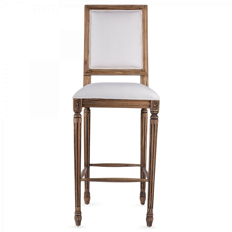 Барный стул JACOB bar stool Avory Linen Дерево Акация ivory ( слоновая кость ) Барный стул JACOB bar stool Avory Linen Дерево Акация ivory ( слоновая кость ) в Саратове | Loft Concept
