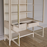 Витрина Primo со стеклянными фасадами и буфетом шпон Светлый дуб варинант исполнения - 5 | Loft Concept в Саратове