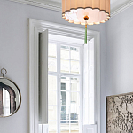 Люстра с тканевым плафоном и зелёной кисточкой Green Tassel варинант исполнения - 1 | Loft Concept в Саратове