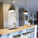 Подвесной светильник с круглым белым плафоном в индустриальном стиле Feiss варинант исполнения - 6 | Loft Concept в Саратове