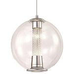 Подвесной светильник с плафоном в форме шара Inner Gleam Orb silver варинант исполнения - 7 | Loft Concept в Саратове