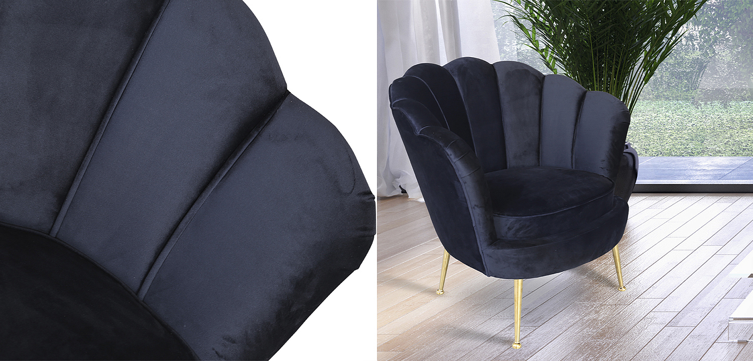 Кресло Trapezium Velur Black Кресло Trapezium Velur Black - Loft-Concept в Саратове