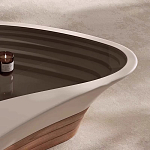 Журнальный столик фигурный со стеклянной столешницей Table Drop варинант исполнения - 4 | Loft Concept в Саратове