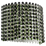 Бра с хрустальными подвесками хром Crystal Art Chrome Green Wall Lamp варинант исполнения - 1 | Loft Concept в Саратове