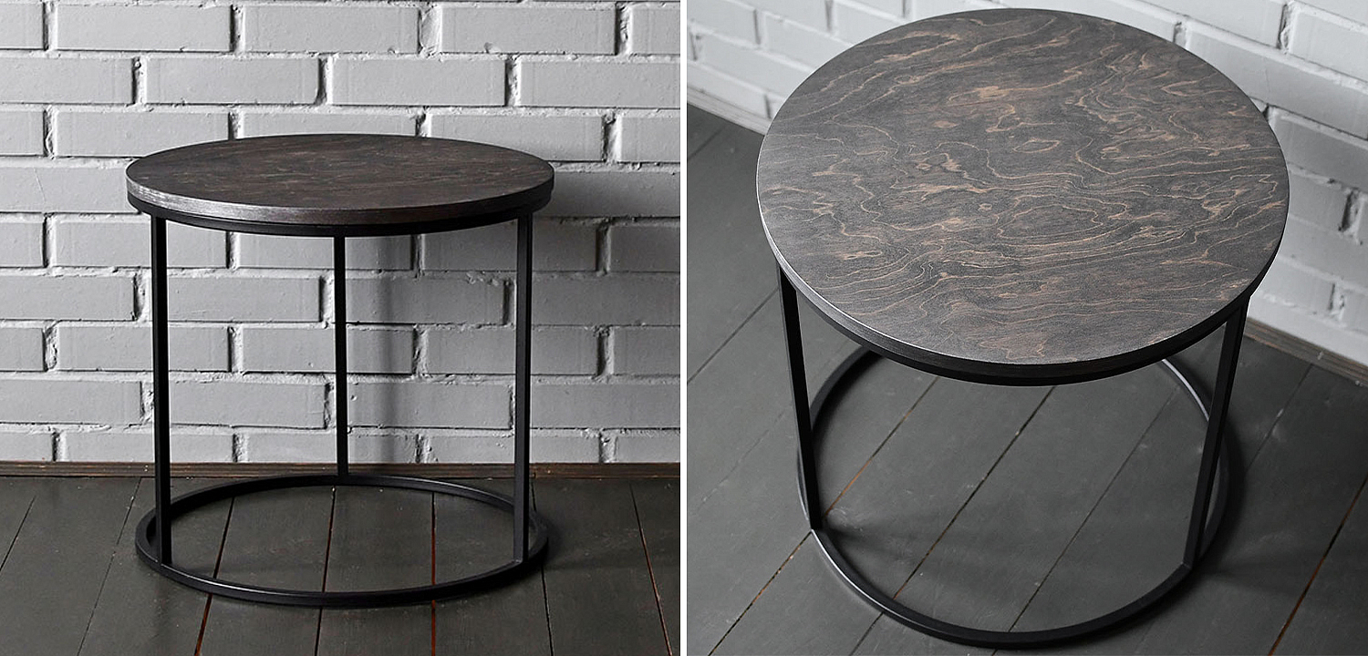 Кофейный стол Reyes Industrial Metal Rust Coffee Table Кофейный стол Reyes Industrial Metal Rust Coffee Table - Loft-Concept в Саратове