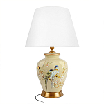 Настольная лампа бежевая с изображением птиц Slip Away варинант исполнения - 7 | Loft Concept в Саратове