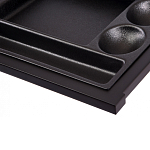 Письменный стол с 2-мя чёрными выдвижными ящиками и нишей с цветными разделителями Ballan варинант исполнения - 5 | Loft Concept в Саратове