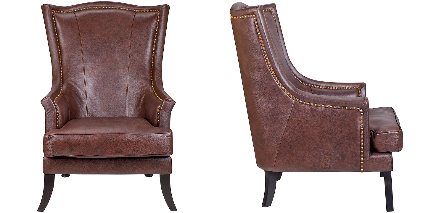 Кресло Gregoir Armchair light натуральная кожа Кресло Gregoir Armchair light натуральная кожа - Loft-Concept в Саратове