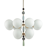 Люстра со вставками из керамики SkyEast 12 ламп варинант исполнения - 1 | Loft Concept в Саратове