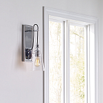 Бра с плафоном в форме колокола из прозрачного стекла с пузырьками Feiss варинант исполнения - 7 | Loft Concept в Саратове