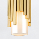 Потолочный светильник латунного цвета с цилиндрическим белым матовым плафоном Elstead Lighting варинант исполнения - 4 | Loft Concept в Саратове