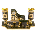 Настольный письменный набор из нефрита с ножом для бумаг в подарочной коробке Maecenas варинант исполнения - 1 | Loft Concept в Саратове