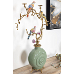 Фарфоровый подсвечник с бронзовым декором Eden Garden варинант исполнения - 3 | Loft Concept в Саратове