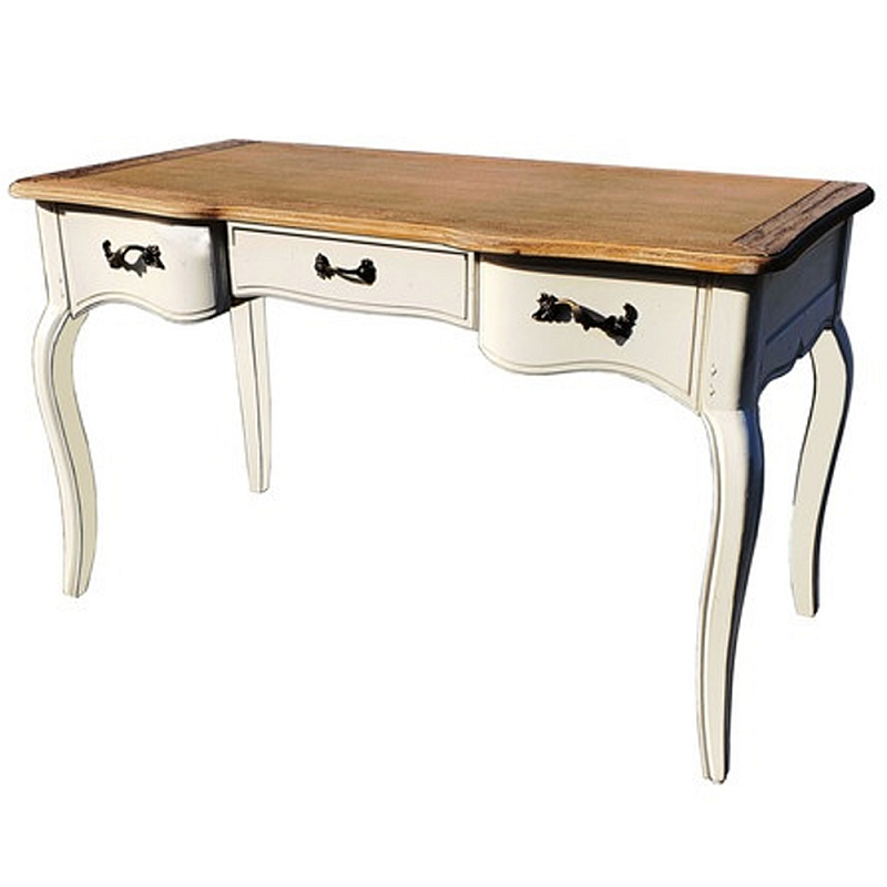 Письменный стол в стиле прованс Montmartre Provence Wooden White Desk Золотой дуб Белый Письменный стол в стиле прованс Montmartre Provence Wooden White Desk Золотой дуб Белый в Саратове | Loft Concept