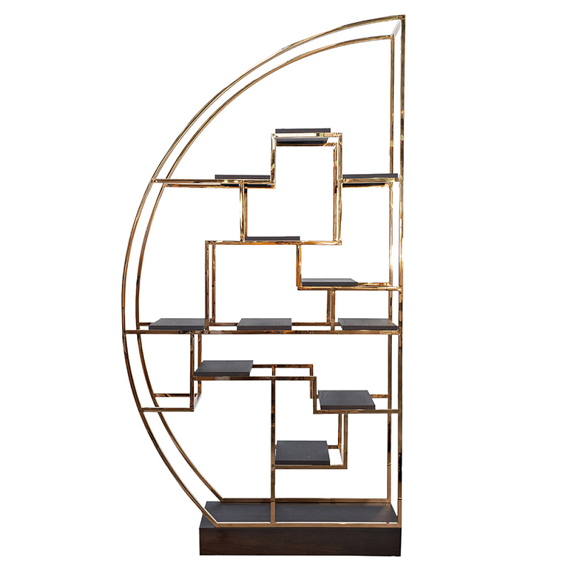 Стеллаж полусфера Golden Sail Розовое золото Коричневый Стеллаж полусфера Golden Sail Розовое золото Коричневый в Саратове | Loft Concept
