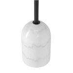 Кофейный столик с круглой чёрной столешницей и мраморным основанием Exquisite Practicality варинант исполнения - 3 | Loft Concept в Саратове