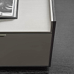 Дизайнерский комод серый с глянцевым фасадом Darren варинант исполнения - 1 | Loft Concept в Саратове