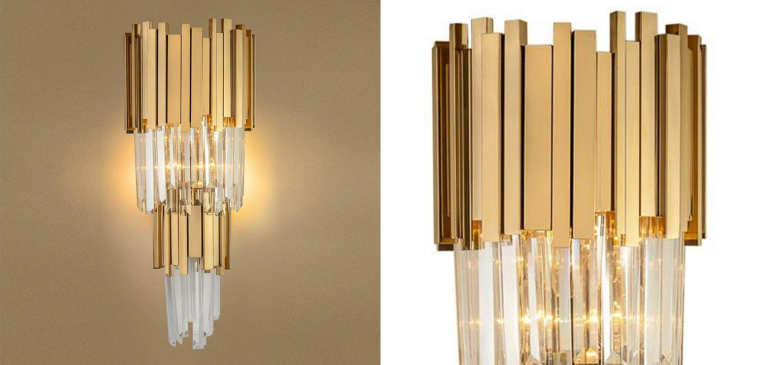 Бра Luxxu Modern Cascade Wall Lamp Gold 58 Бра Luxxu Modern Cascade Wall Lamp Gold 58 - Loft-Concept в Саратове
