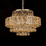 Люстра хрустальная в неоклассическом стиле на золотистом каркасе Majesty варинант исполнения - 3 | Loft Concept в Саратове