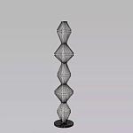 Торшер светодиодный с плетеным металлическим каркасом Metal Interweaving варинант исполнения - 4 | Loft Concept в Саратове