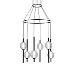 Люстра светодиодная с 6-ю сферическими стеклянными плафонами Splatter варинант исполнения - 2 | Loft Concept в Саратове