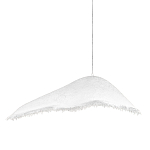 Подвесной светильник с асимметричным волнообразным абажуром и фактурной бахромой по краю Tactile Line варинант исполнения - 1 | Loft Concept в Саратове