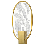 Бра с гравировкой на акриловом плафоне Gravyura Bronze варинант исполнения - 1 | Loft Concept в Саратове