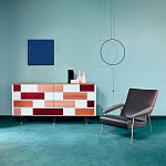 Дизайнерский широкий комод с ящиками Gio Ponti D.655.1 D.655.2 Chest of Drawers варинант исполнения - 3 | Loft Concept в Саратове