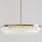 Люстра круглая с подвесками в форме стеклянных капель Glass Rain варинант исполнения - 1 | Loft Concept в Саратове