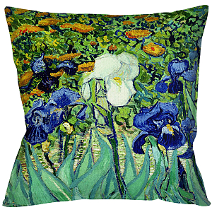 Подушка декоративная с цветочным принтом Flowers in Impressionism
