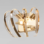 Бра золотого цвета с изогнутыми хрустальными элементами Radiant Ribbons варинант исполнения - 2 | Loft Concept в Саратове