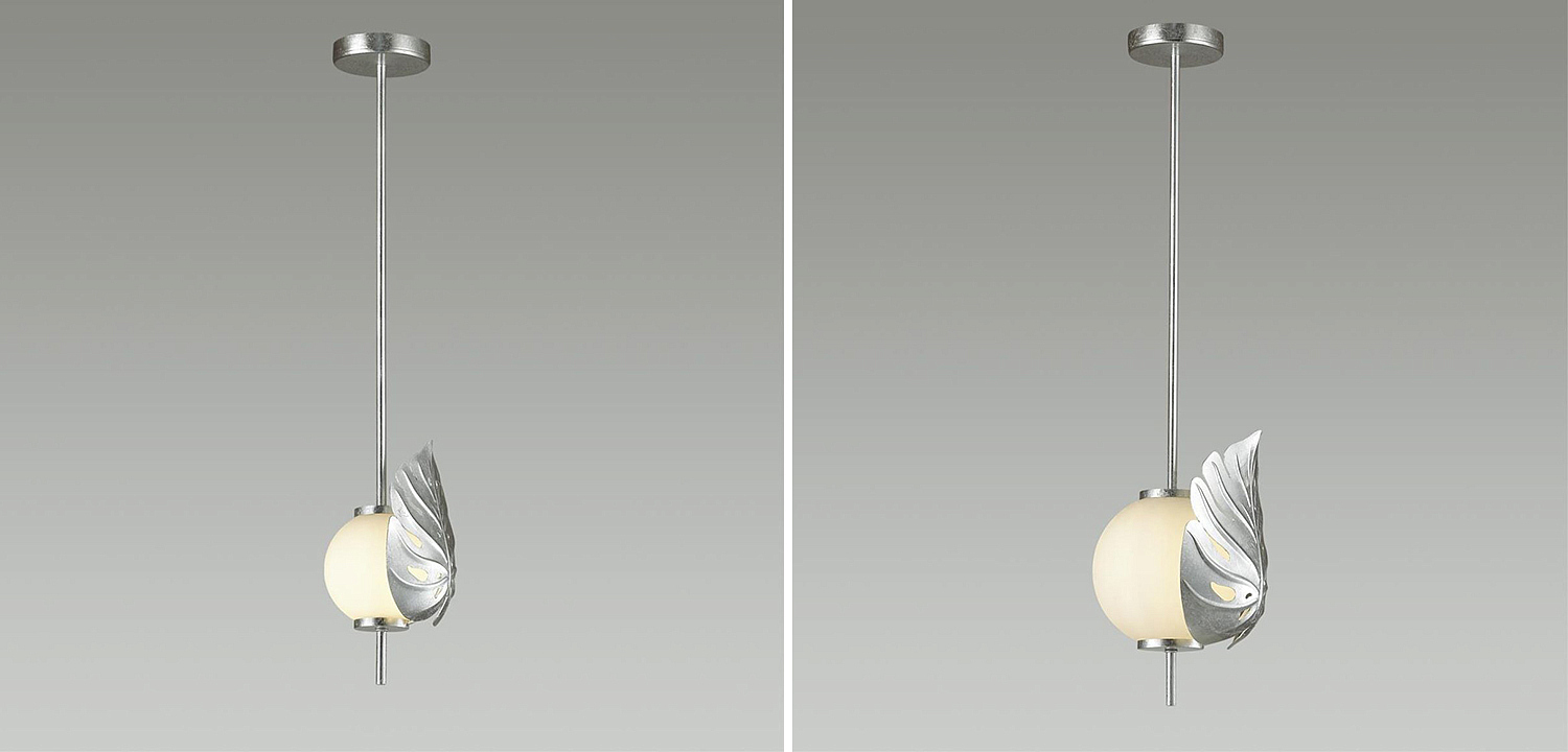 Подвесной светильник Silver Monstera Leaf Подвесной светильник Silver Monstera Leaf - Loft-Concept в Саратове