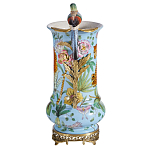 Ваза из фарфора с птицей на бронзовой ветке Garden of Eden варинант исполнения - 3 | Loft Concept в Саратове