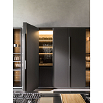 Кухонный гарнитур из дерева и камня с раздвижными дверцами OPERATING COLUMN 2.0 Dada Engenereed Kitchen варинант исполнения - 7 | Loft Concept в Саратове